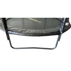 Батут з сіткою та драбинкою 252 см Atleto Black. Фото 9