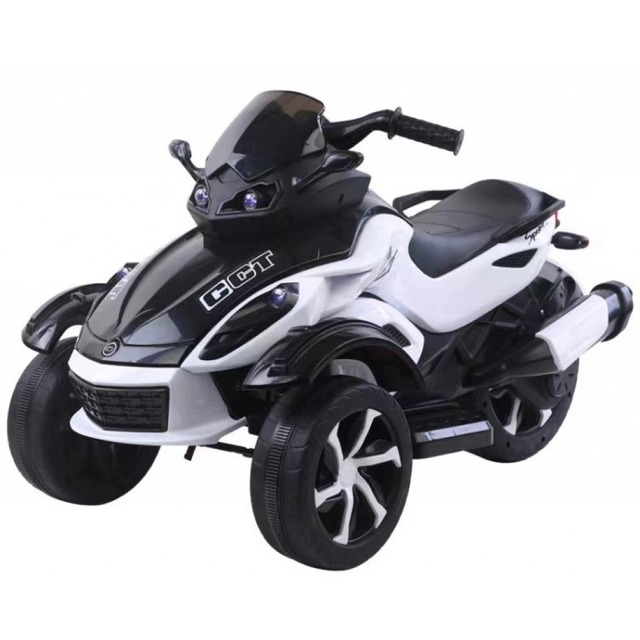 Дитячий електромотоцикл трицикл Spoko SP-610 білий