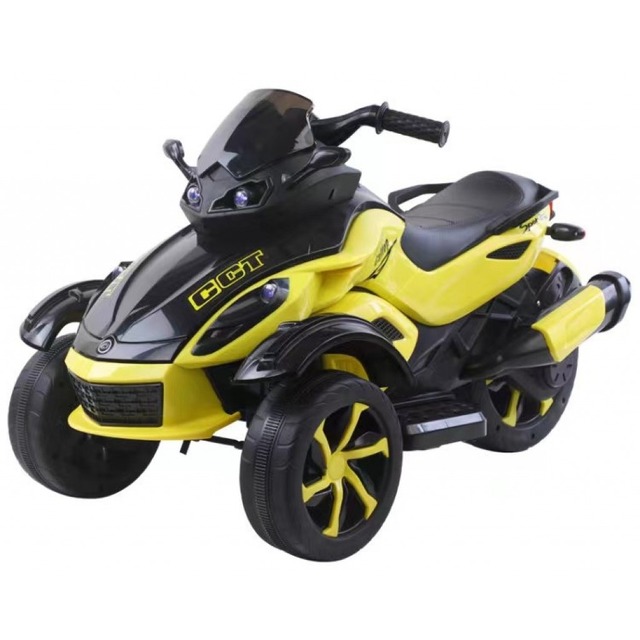 Дитячий електромотоцикл трицикл Spoko SP-610 жовтий
