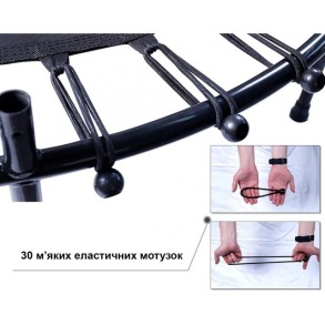 Батут дитячий кімнатний Atleto 140 см з сіткою зелений. Фото 10