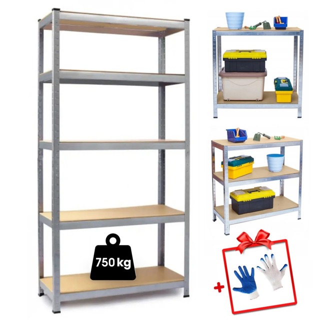 Стелаж металевий 150х70х30см Siker GoodTool G7030 5 полиць