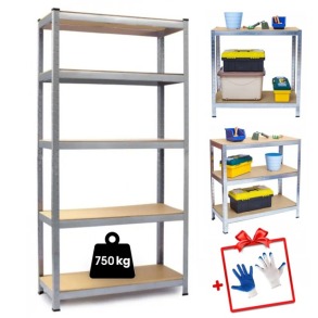 Стелаж металевий 150х70х30см Siker GoodTool G7030 5 полиць