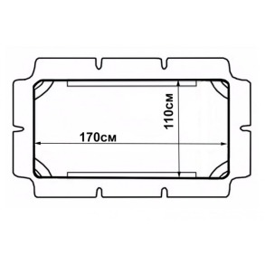Дашок для садової гойдалки Bonro 170x110см зелений. Фото 3