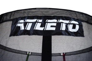 Батут Atleto 183 см з внутрішньою сіткою multikolor + драбинка. Фото 10