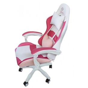 Крісло геймерське Bonro Lady 807 рожево-біле. Фото 3
