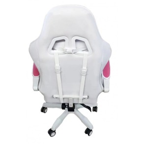 Крісло геймерське Bonro Lady 807 рожево-біле. Фото 4