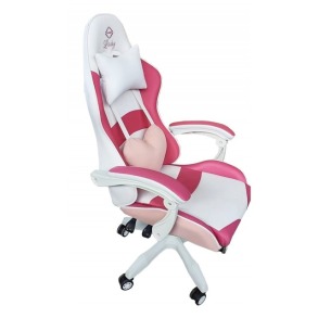 Крісло геймерське Bonro Lady 807 рожево-біле. Фото 5