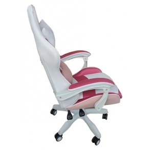Крісло геймерське Bonro Lady 807 рожево-біле. Фото 7