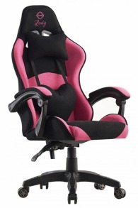 Крісло геймерське Bonro Lady 806 чорно-рожеве. Фото 2