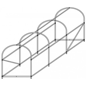Теплиця парник 10 м2 Funfit 400х250х200. Фото 25