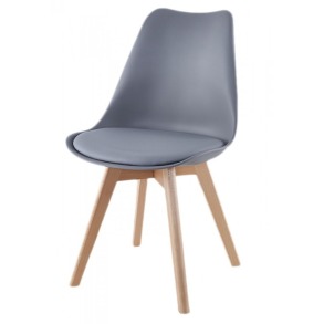 Крісло для кухні на ніжках Bonro BN-487 сіре. Фото 4