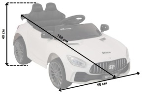 Дитячий електромобіль Spoko SP-S600 білий. Фото 3