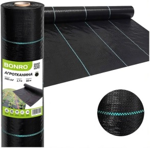 Агротканина 100 г/м2 Bonro 1,7x50 м чорна