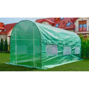 Теплиця садова парник для городу з вікнами та оцинковим каркасом Bonro UP-6 м2. Фото 6