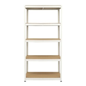 Стелаж металевий 180x90x40 Siker GoodTool P9040 білий 5 полиць. Фото 3