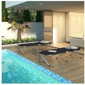 Ліжко розкладне туристичне Bonro чорне. Фото 10