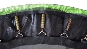 Батут дитячий з сіткою та драбинкою 183 см Atleto зелений. Фото 6