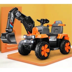 Екскаватор дитячий трактор великий на акумуляторі Spoko SP-188 жовтий. Фото 14
