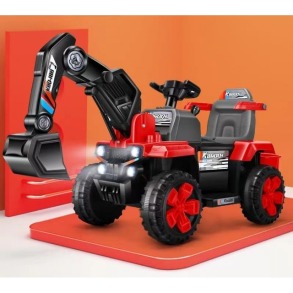 Екскаватор дитячий трактор великий на акумуляторі Spoko SP-188 червоний. Фото 11