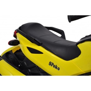 Дитячий електромотоцикл трицикл Spoko SP-610 жовтий. Фото 4