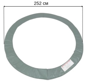 Накидка на пружини для батута з внутрішньою сіткою Atleto 252 см. Фото 3