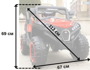 Дитячий електромобіль баггі 4х4 Spoko SP-V90 червоний. Фото 2