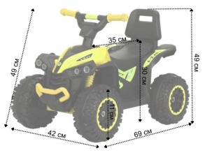 Дитяча машинка каталка толокар Spoko SP-925 жовтий. Фото 10