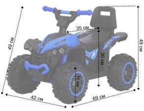 Дитяча машинка каталка толокар Spoko SP-925 синій. Фото 9