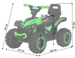 Дитяча машинка каталка толокар Spoko SP-925 зелений. Фото 9