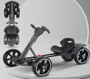 Дитячий електрокарт з пультом керування Spoko SP-V17 6V4,5 чорний