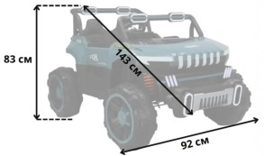 Дитячий електромобіль Spoko SP-8688 зелений (колеса EVA). Фото 3