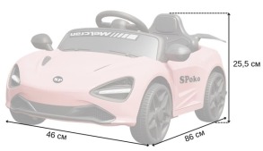 Дитячий електромобіль Spoko SP-720 рожевий. Фото 11