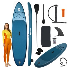 SUP-дошка надувна для плавання Atleto 350 см лагуна + сидіння