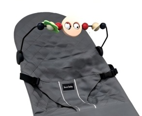 Дитячий шезлонг Spoko Baby крісло гойдалка сірий (SP-108). Фото 3